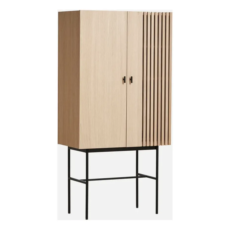 Array cabinet. 80 cm, White pigmented oak