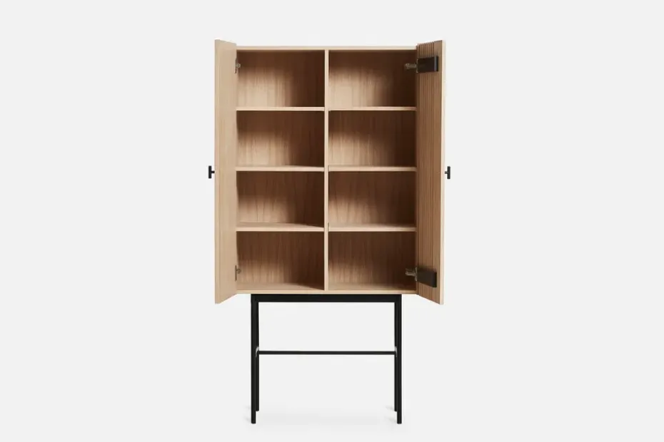 Array cabinet. 80 cm, White pigmented oak