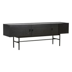 Array side table, low, 150 cm, Black oak