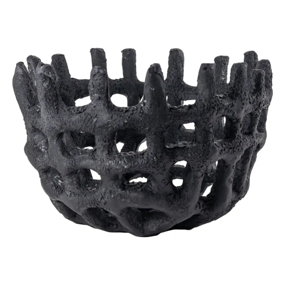 Art Piece braided basket, Black