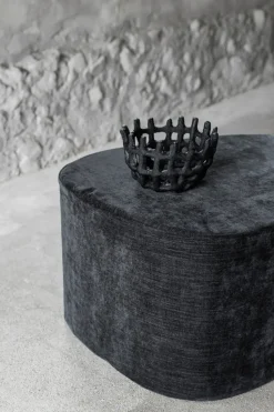 Art Piece braided basket, Black