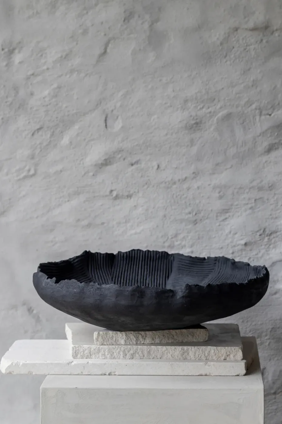 Art piece patch bowl Ø35 cm, Black