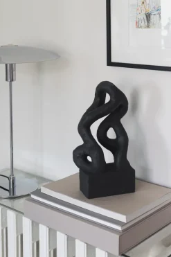 Art piece symbiosis sculpture 29 cm, Black