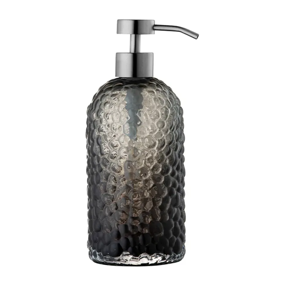 Arura soap dispenser 20 cm, Black-silver