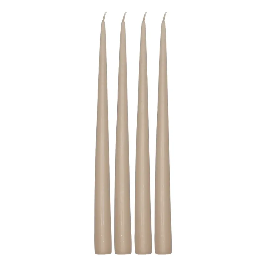 Atmosphere long candle 4 pack 32 cm, Sand