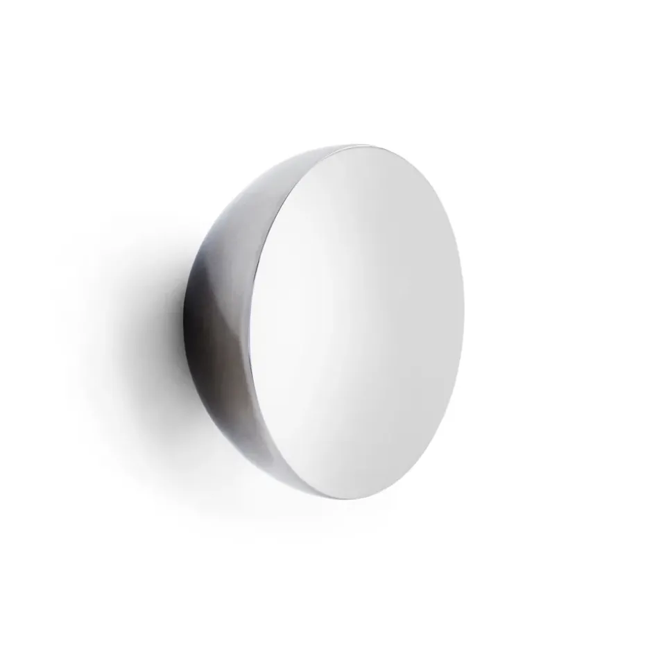 Aura wall mirror large, Stainless steel
