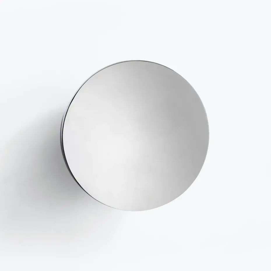 Aura wall mirror large, Stainless steel