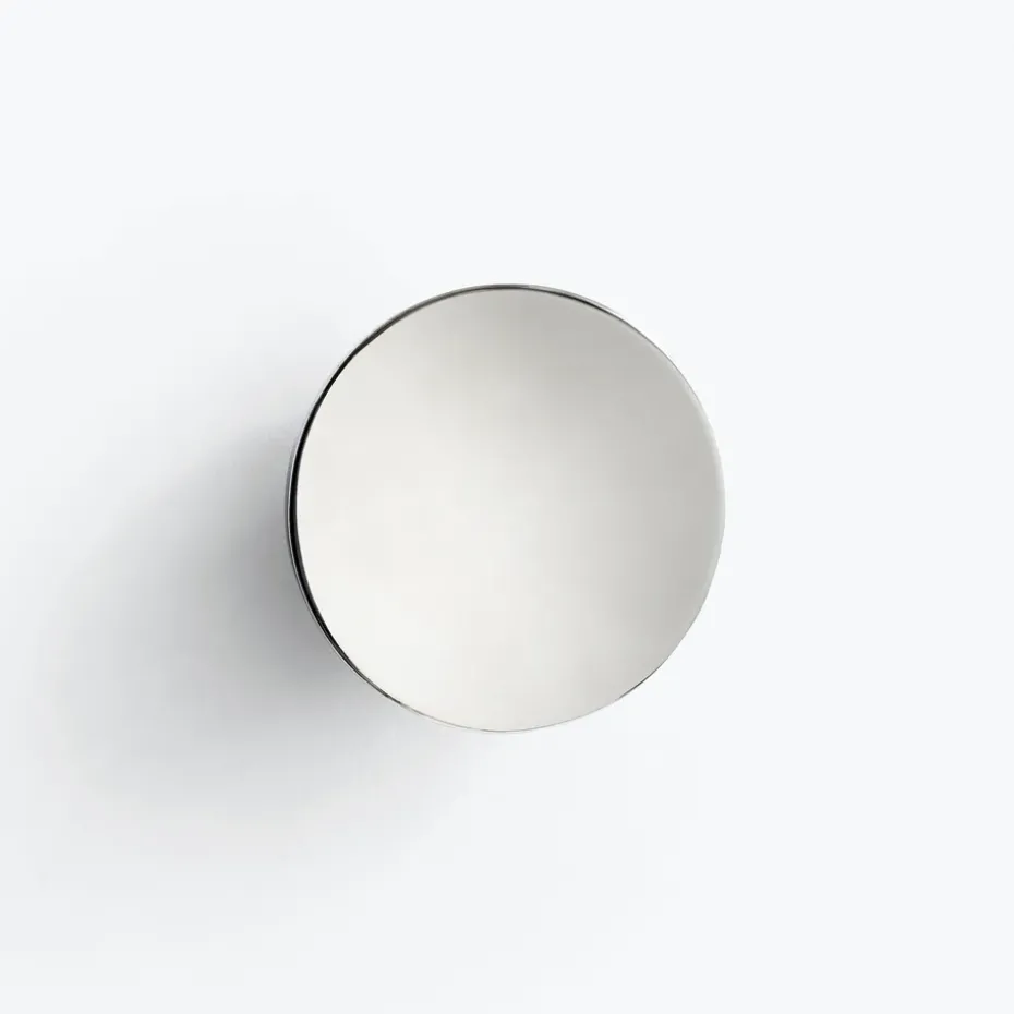 Aura wall mirror small, Stainless steel