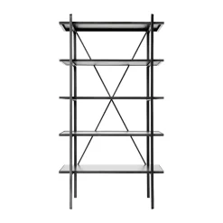Austin free standing shelf 90x160 cm, Black