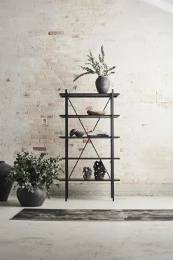 Austin free standing shelf 90x160 cm, Black