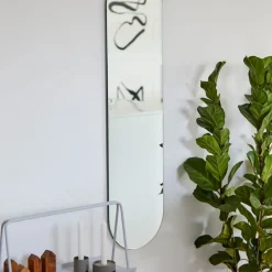 A-Wall Mirror, Soft grey, large
