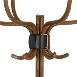 Babe coat rack, Blue-black leather belt