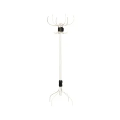 Babe coat rack, White-black leather belt