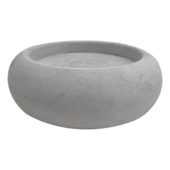 Bagel vase/lantern 22 cm, grey