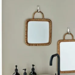 Baki mirror with frame 28x28 cm, Nature
