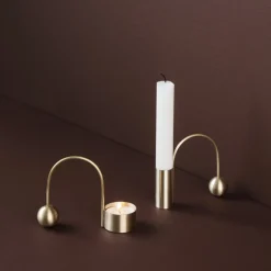 Balance brass candle holder, candle stick