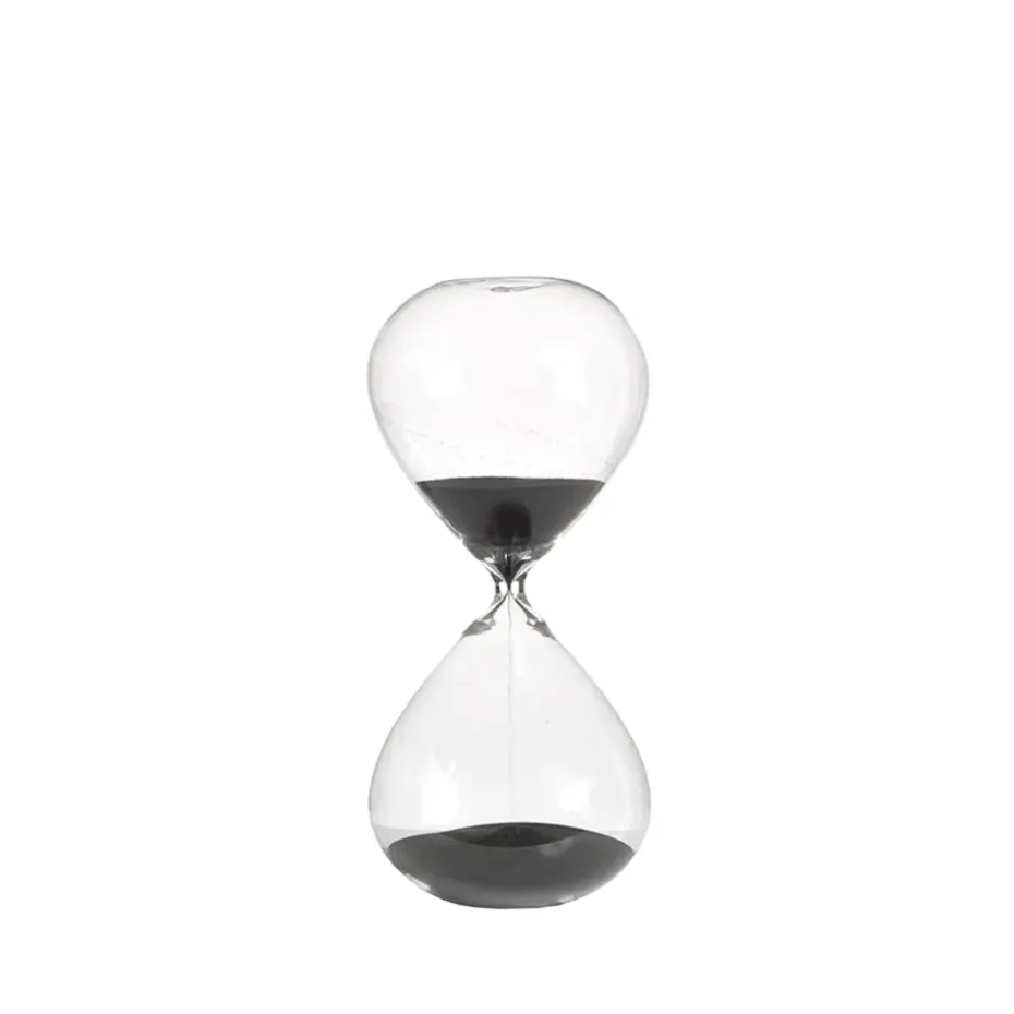 Ball hourglass M 30 cm, black