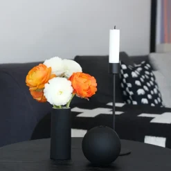 Ball vase black, 8 cm