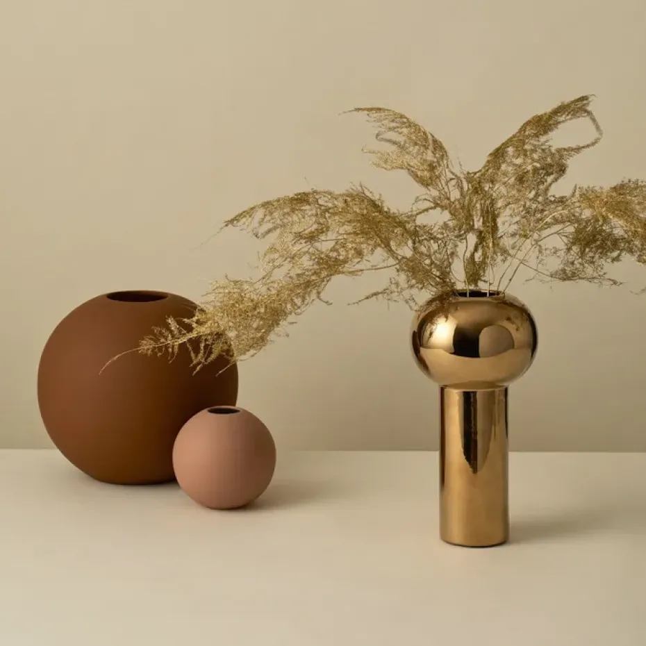 Ball vase coconut, 20 cm