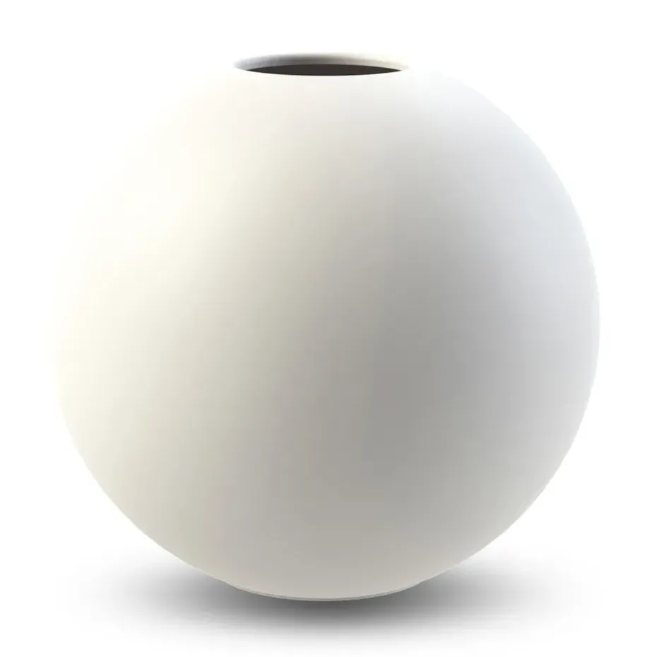 Ball vase white, 30 cm