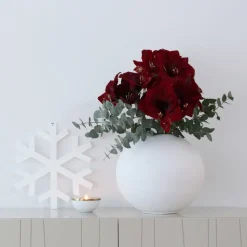 Ball vase white, 30 cm