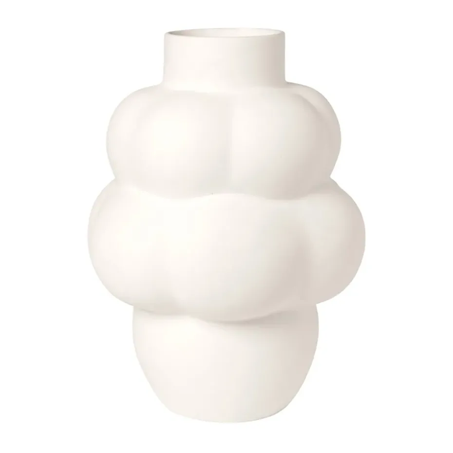 Balloon 04 vase ceramic, raw white