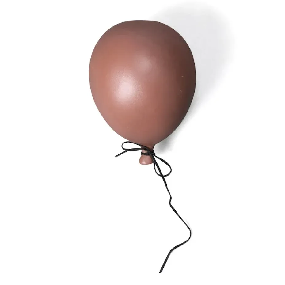Balloon decoration 17 cm, dusty red