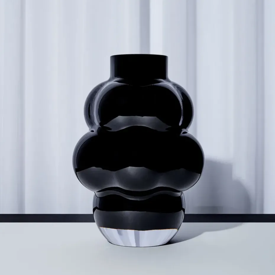 Balloon vase 04 32 cm, black