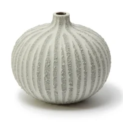 Bari vase, Stonestripe light grey rough, S