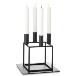 Base for the Kubus 4 candle holder, black