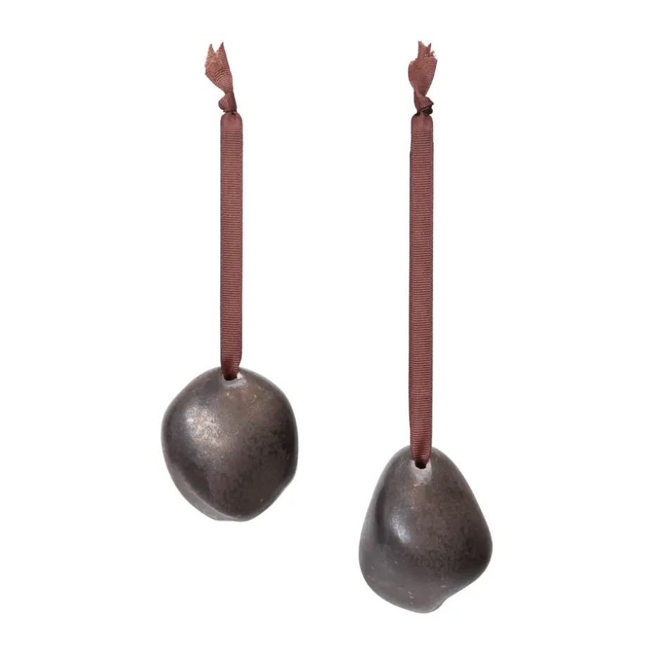 Bellure Christmas ornament 7 cm 2 pieces, Rustic Bronze