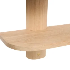 Bend wall shelf, Oak, 50x18x40 cm