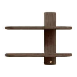 Bend wall shelf, Smoked Oiled Oak, 50x18x40 cm