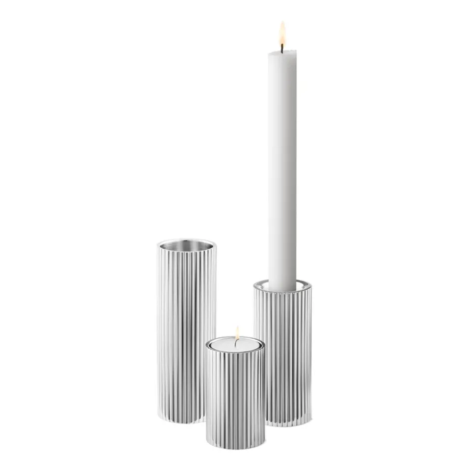 Bernadotte candle sticks 3 pieces, Stainless steel
