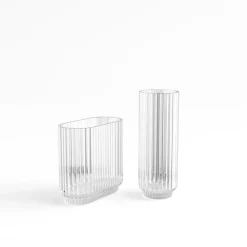 Bernadotte vase round, Clear