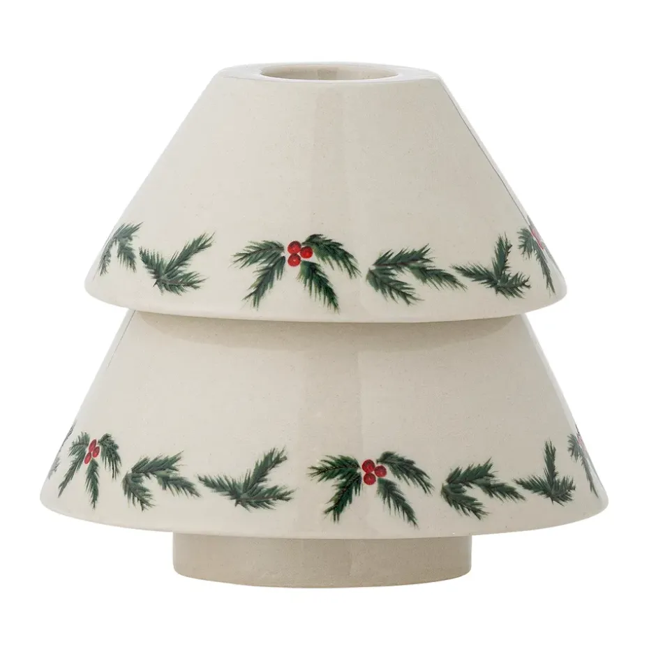 Berry candle holder Ø10 cm, White