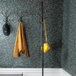 Bill Floor clothes hanger, Black-dark brown