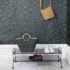 Bill Shoe Shelf L, black-dark brown