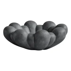 Bloom tray bowl large, Dark grey
