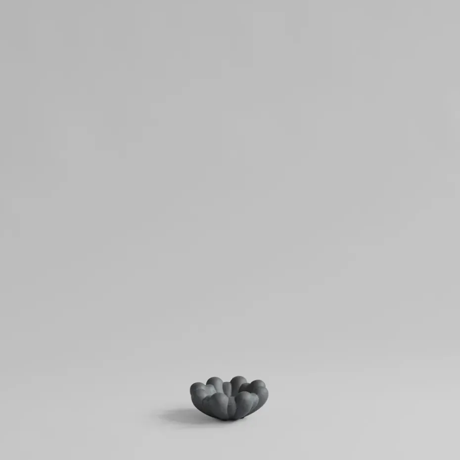 Bloom tray bowl mini, Dark grey