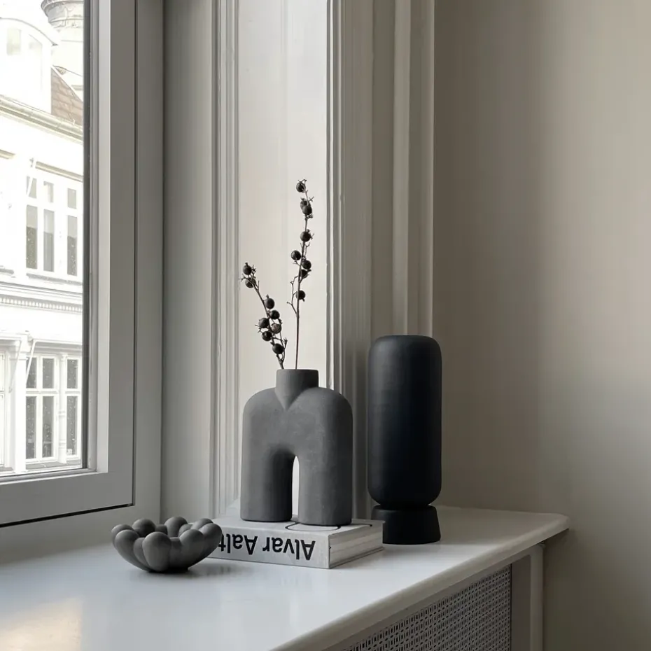 Bloom tray bowl mini, Dark grey