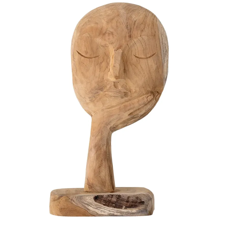 Bloomingville wooden sculpture 35 cm, nature