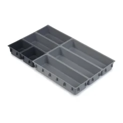 Blox organization set 7 pieces, Grey