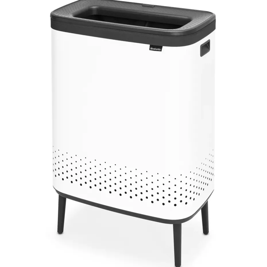 Bo laundry basket high 2x45 L, white