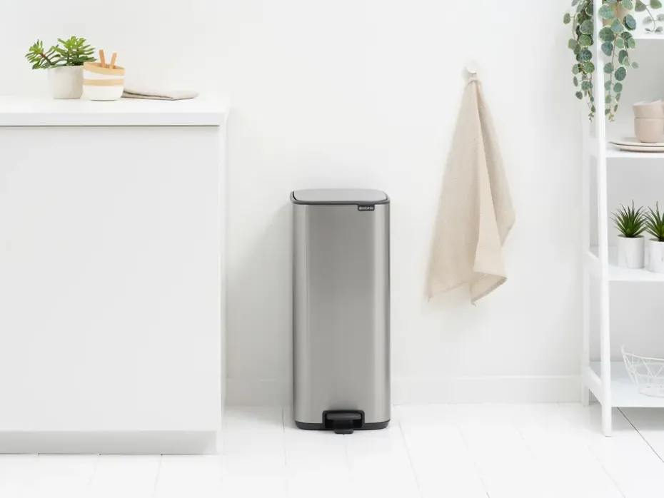 Bo pedal bin 30 L, Matte Steel Fingerprint Proof