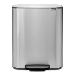 Bo pedal bin 60 L, matte steel