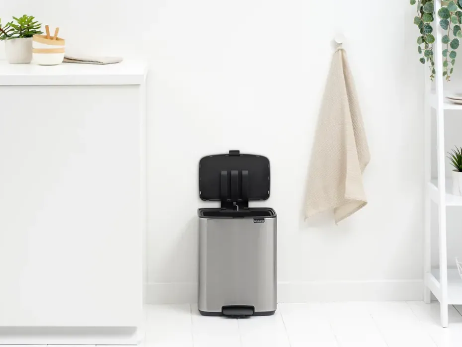 Bo pedal bin 12 L, Matte Steel Fingerprint Proof