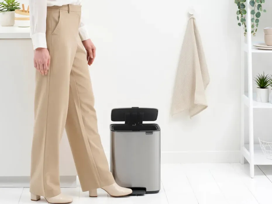 Bo pedal bin 12 L, Matte Steel Fingerprint Proof