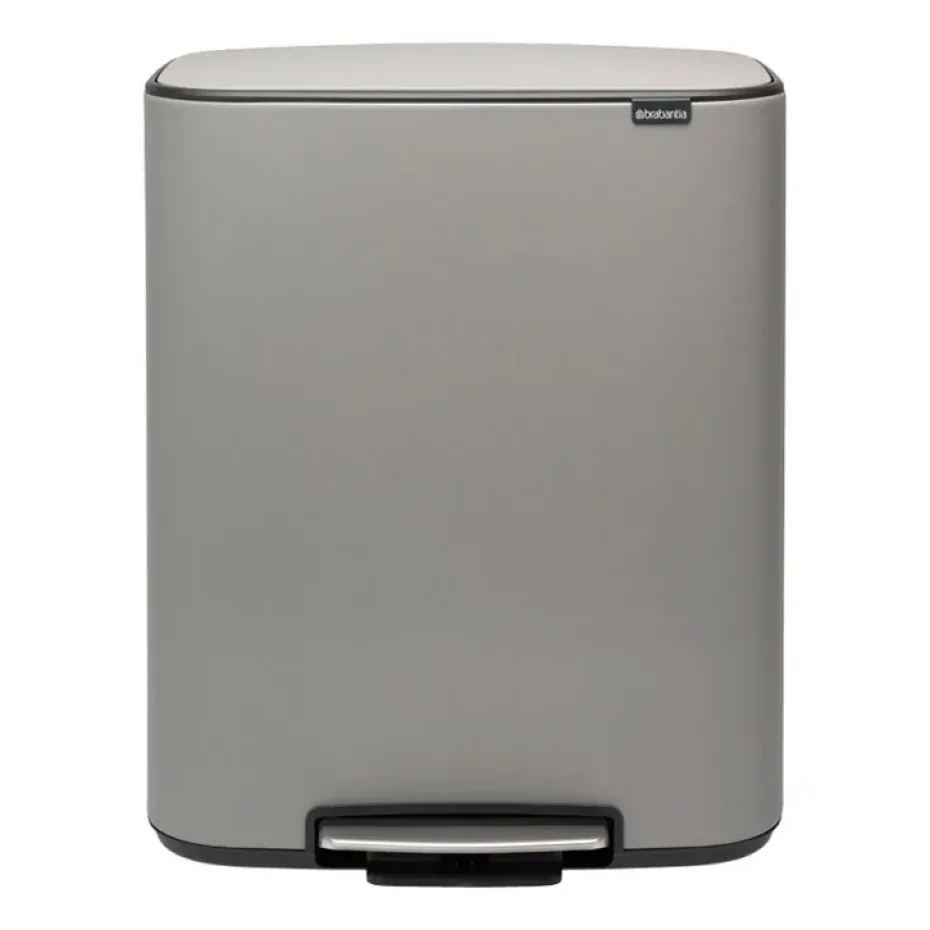 Bo pedal bin 60 L, Mineral concrete grey