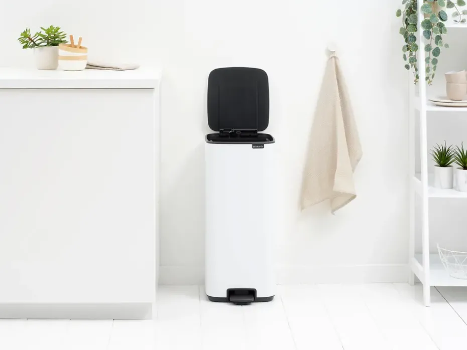 Bo pedal bin 30 L, White
